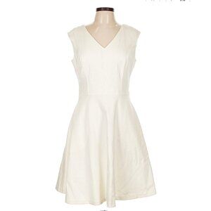 White House Black Market Party Dress in Off White